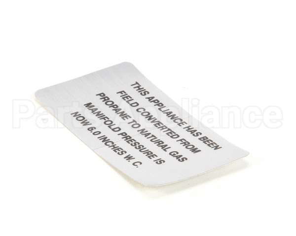 00-421727-00006 Vulcan Hart Plate,Propane To Natural Gas