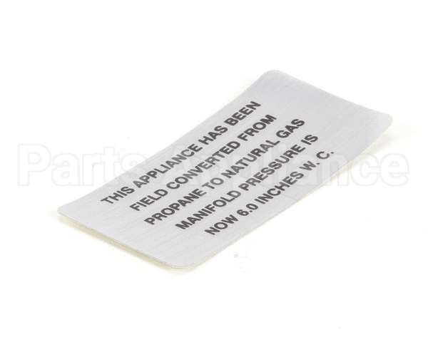 00-421727-00006 Vulcan Hart Plate,Propane To Natural Gas