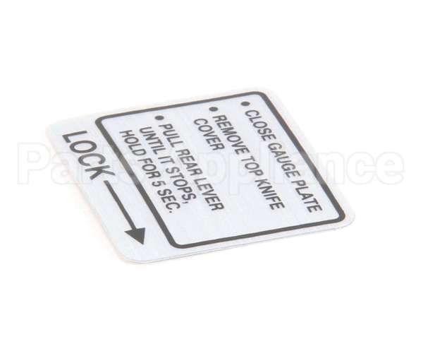 00-437239 Hobart Label,Instruction