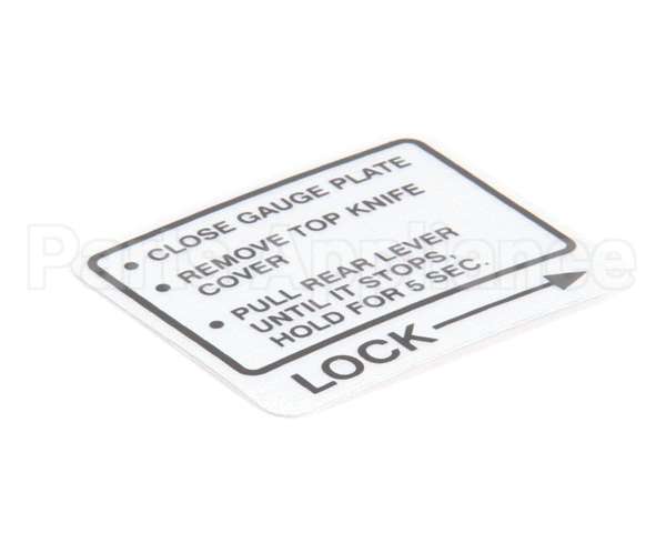 00-437239 Hobart Label,Instruction