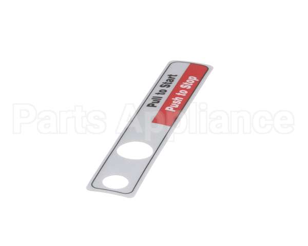 00-477735 Hobart Label,Start/Stop (Dom)