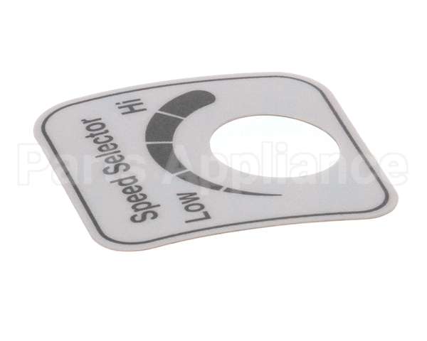00-478265 Hobart Label,Speed Select (Domestic)