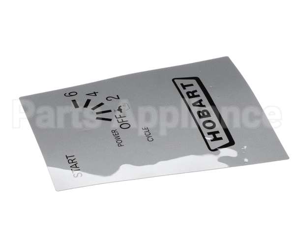 00-811835 Hobart Label,Control Panel Logo