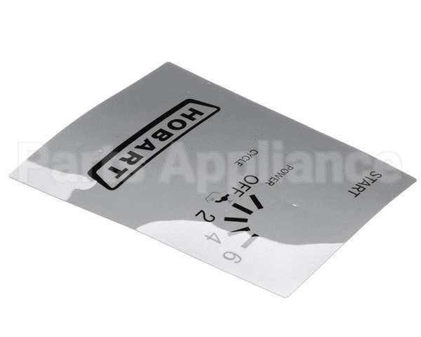 00-811835 Hobart Label,Control Panel Logo
