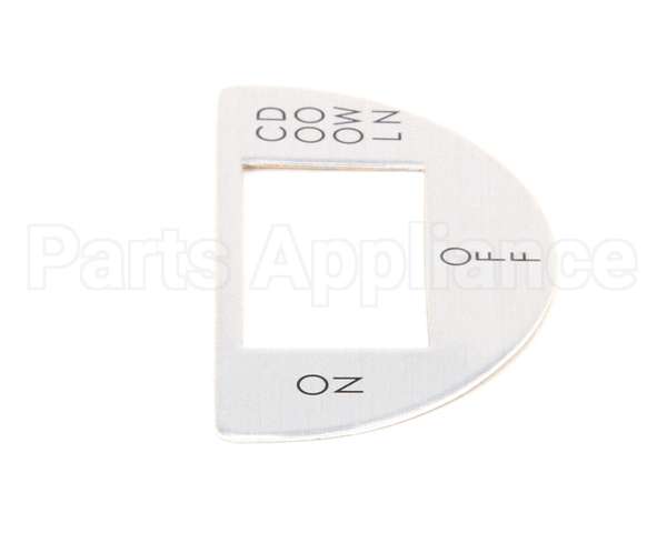 00-957609-00001 Vulcan Hart Label, On-Off Cool Down