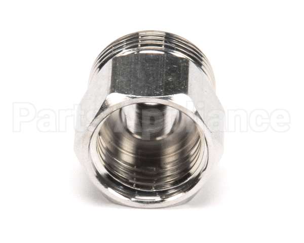 000729-40 T&S Brass Hose Inlet Nut, Chrome-Plated Brass