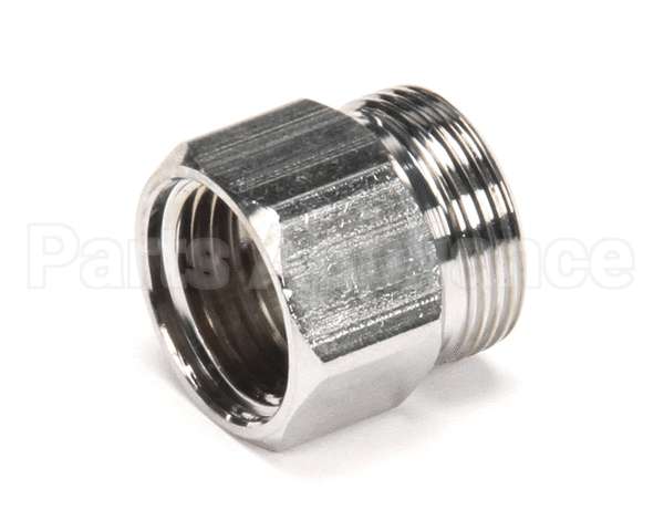 000729-40 T&S Brass Hose Inlet Nut, Chrome-Plated Brass
