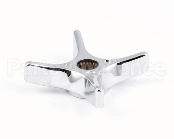 002521-45 T&S Brass 4-Arm Kitchen Handle, Chrome-Plated