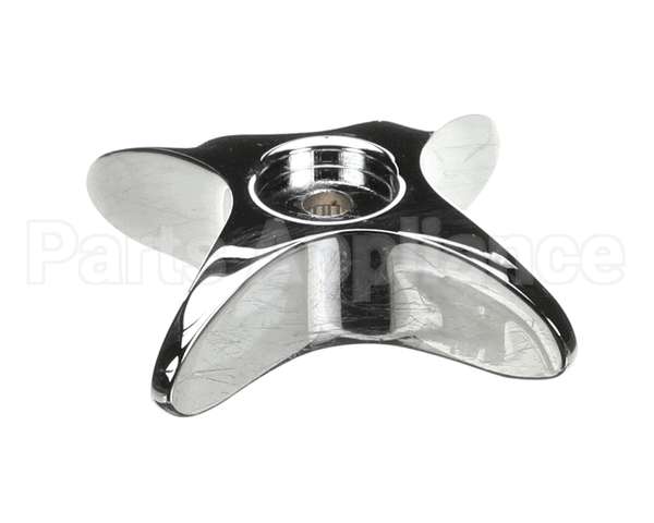 002521-45NS T&S Brass 4-Arm Kitchen Handle, Chrome-Plated