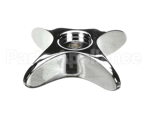 002521-45NS T&S Brass 4-Arm Kitchen Handle, Chrome-Plated