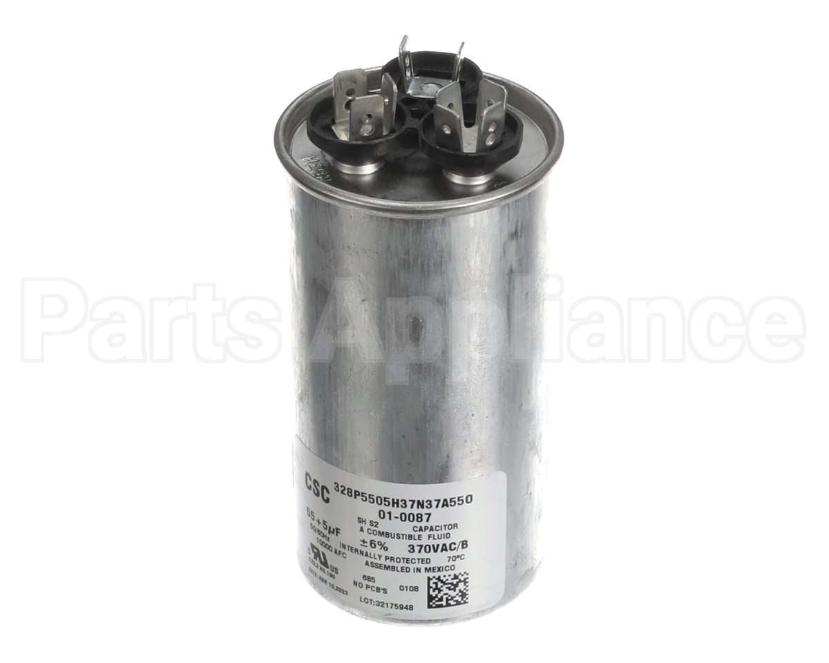 01-0087 Nordyne 55/5M 370V Round Capacitor