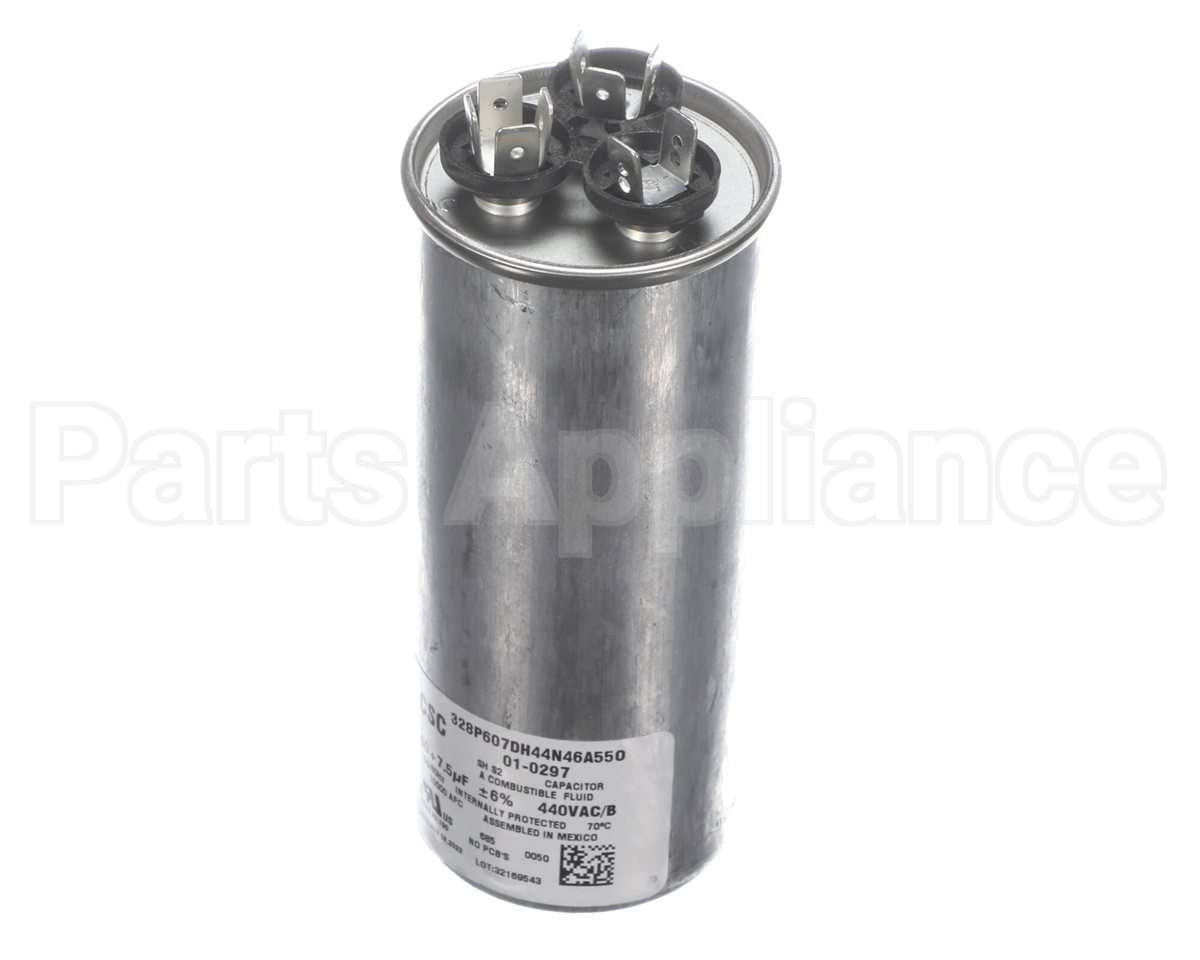 01-0297 Nortek Run Cap,Dual Round,440V,7.5+60Uf