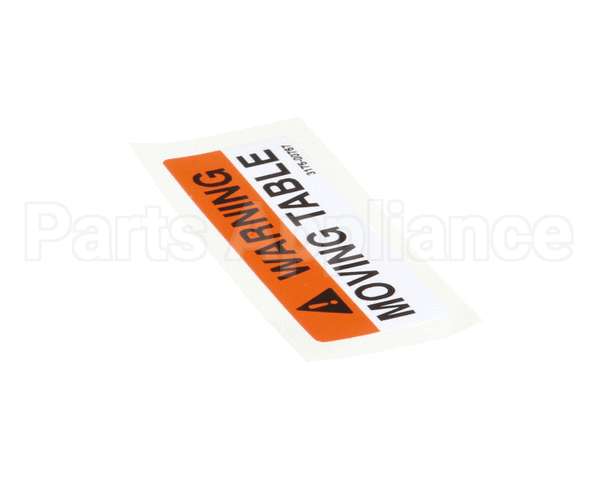 01-403175-00767 Berkel Label,Table Warning