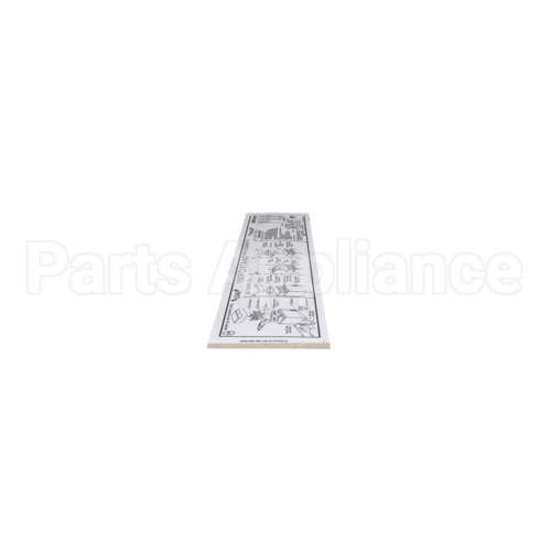 01000487 Glastender Decal, Cleaning Instruction, C