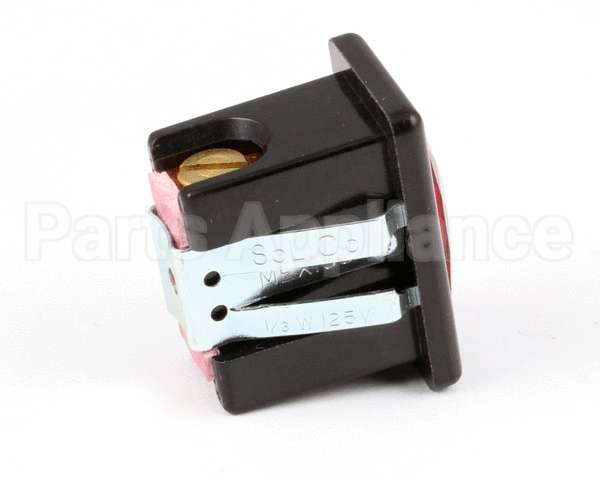 01088.0000 Bunn Lamp, Red Lens-Blk Bezel 120V