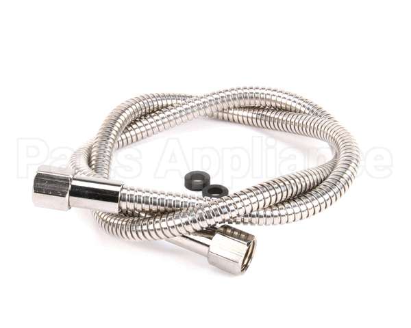 013E-48H T&S Brass Flexible Stainless Steel Hose, 48 Length