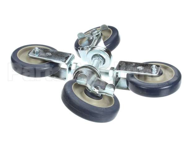 039542 Keating Caster 5 Fryer Set Of 4- 2 Swi