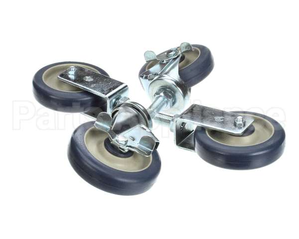 039542 Keating Caster 5 Fryer Set Of 4- 2 Swi