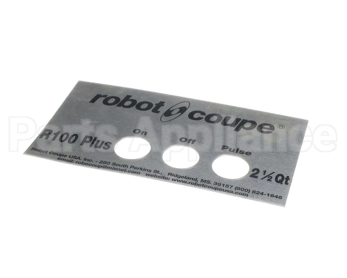 0407677 Robot Coupe Front Plate R100 Plus V2