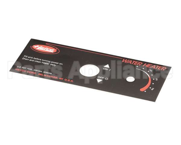 07.01.258.00 Hatco Control Plate,Fr Series