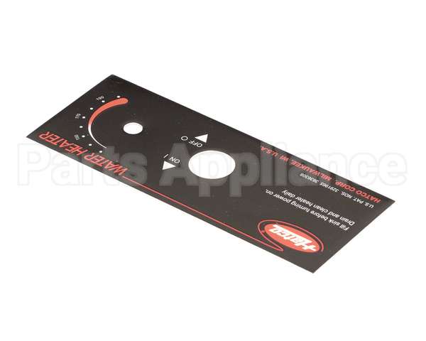 07.01.258.00 Hatco Control Plate,Fr Series