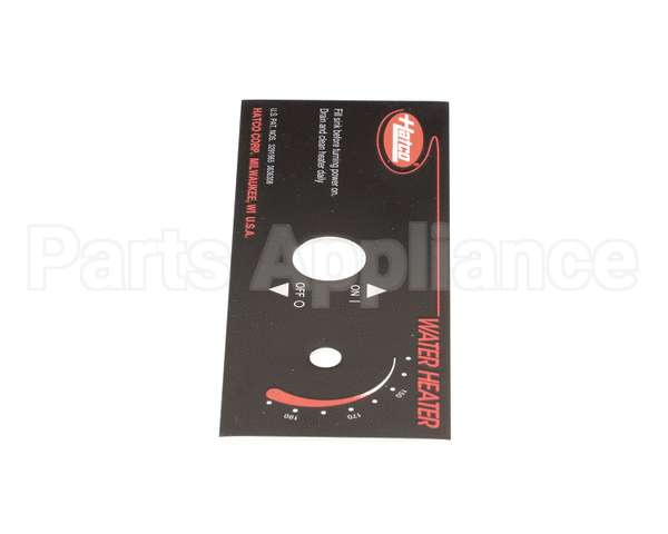 07.01.258.00 Hatco Control Plate,Fr Series