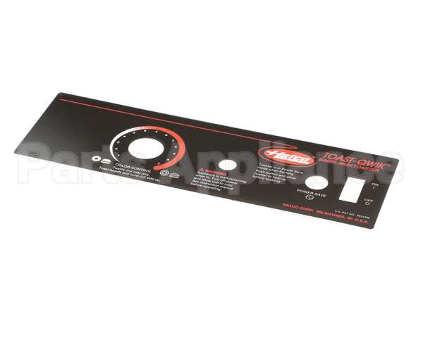 07.01.289.00 Hatco Control Plate,Tq Bagel,No Heat