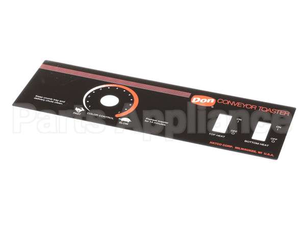 07.01.298.00 Hatco Control Plate,Tq-20,Don
