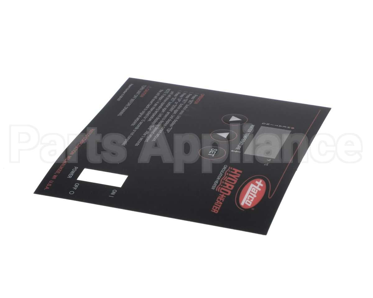 07.03.422.00 Hatco Control Decal,Hh2