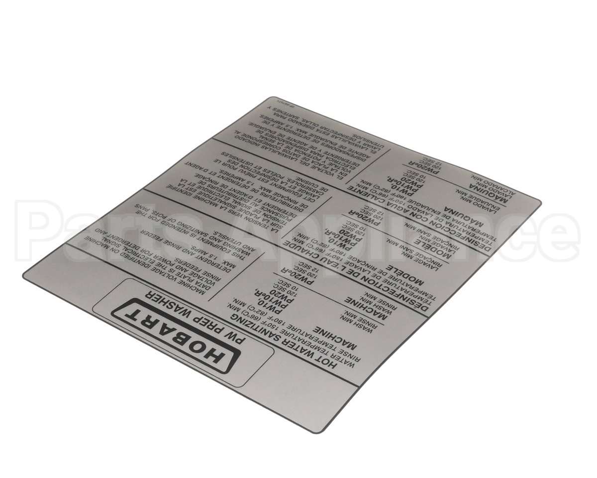 0F-047571 Hobart Label (Information )