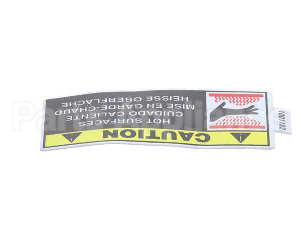 1001192 Antunes Label, Caution - Hot