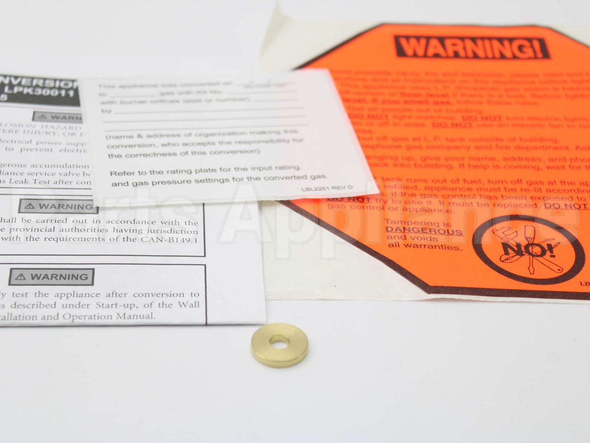 100158942 Lochinvar & A.o. Smith Lp Conversion Kit Wh199