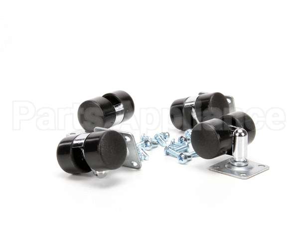 10314-01 Silver King Kit Casters 1 7/16 Wh/1 3/4 Th