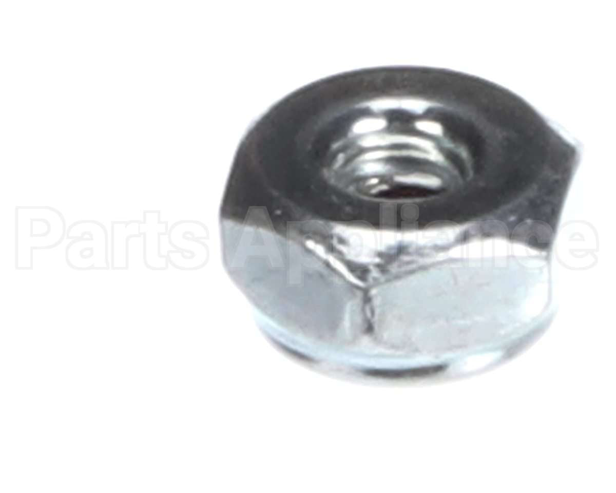 104223 Cleveland Nut;Hex;Lock;6-32;Pltd; Nylon