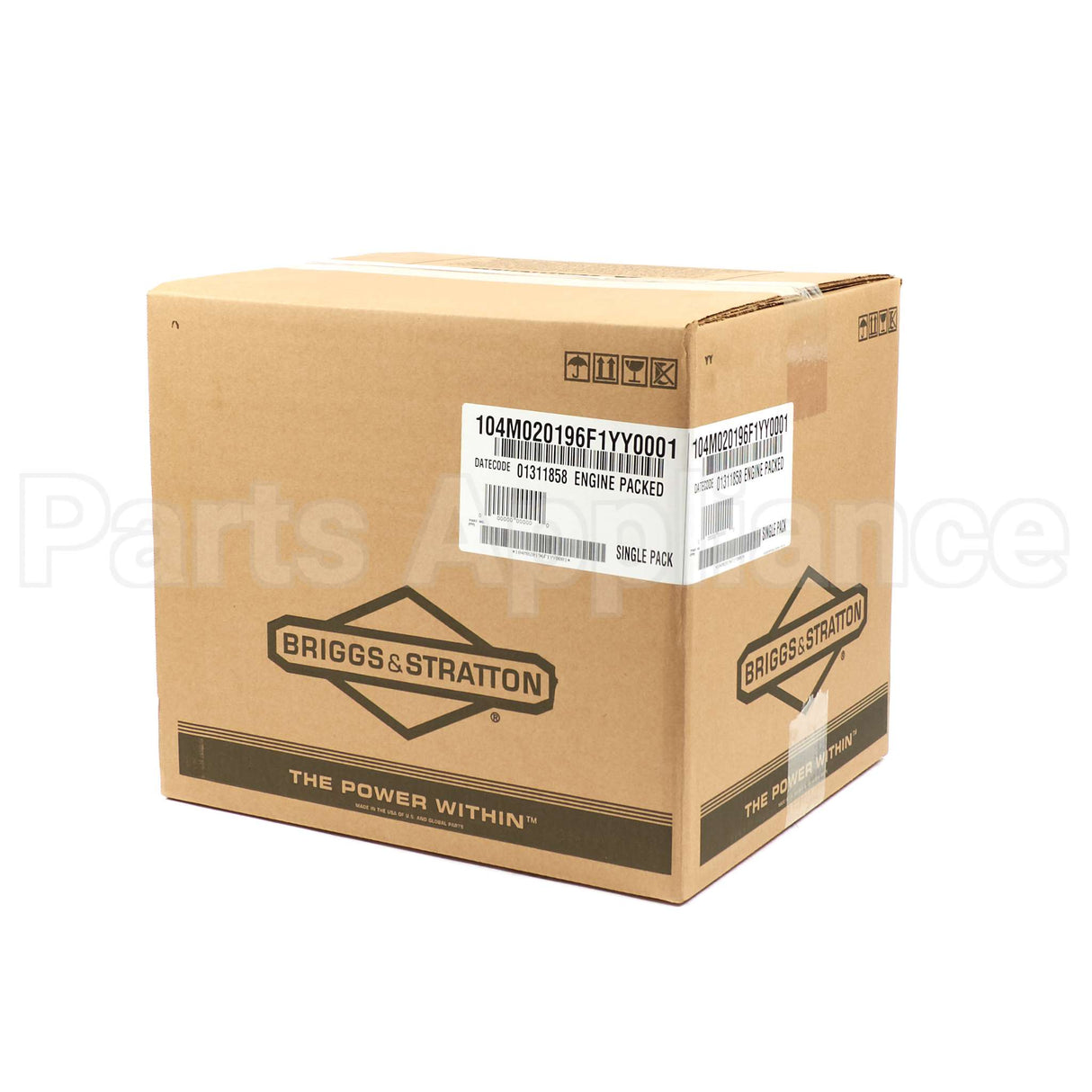 104M02-0196-F1 Briggs & Stratton Engine Packed Single Carton
