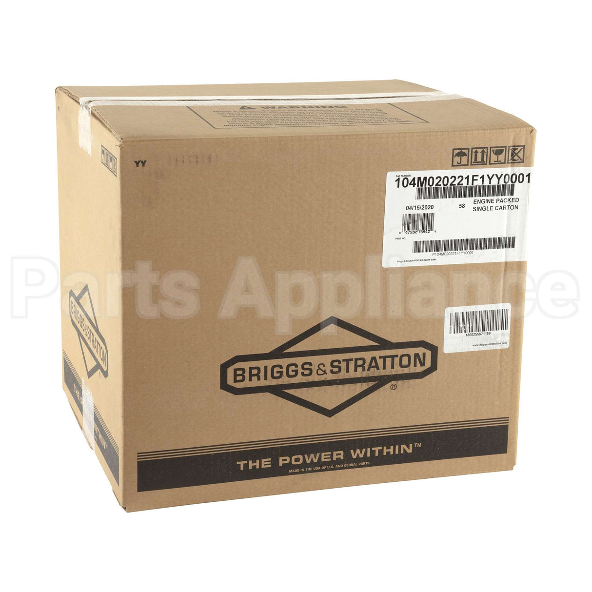 104M02-0221-F1 Briggs & Stratton Engine Packed Single Carton
