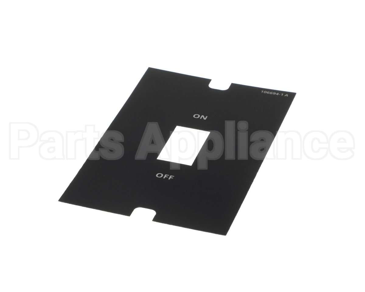 106694 Cleveland Label;Power Control Panel Switch No