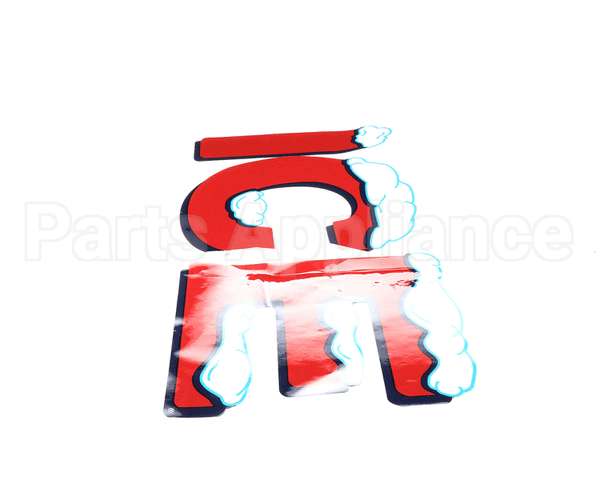 1070074 Leer Decal Ice, Red With Snow Cap (