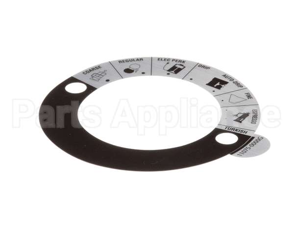 11075.0000 Bunn Decal, Grind Select-Dial