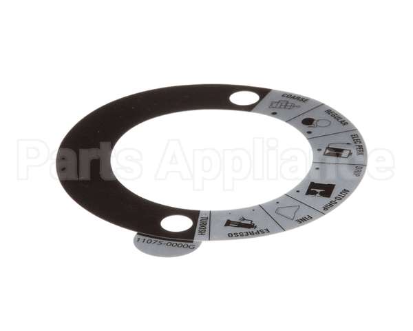 11075.0000 Bunn Decal, Grind Select-Dial