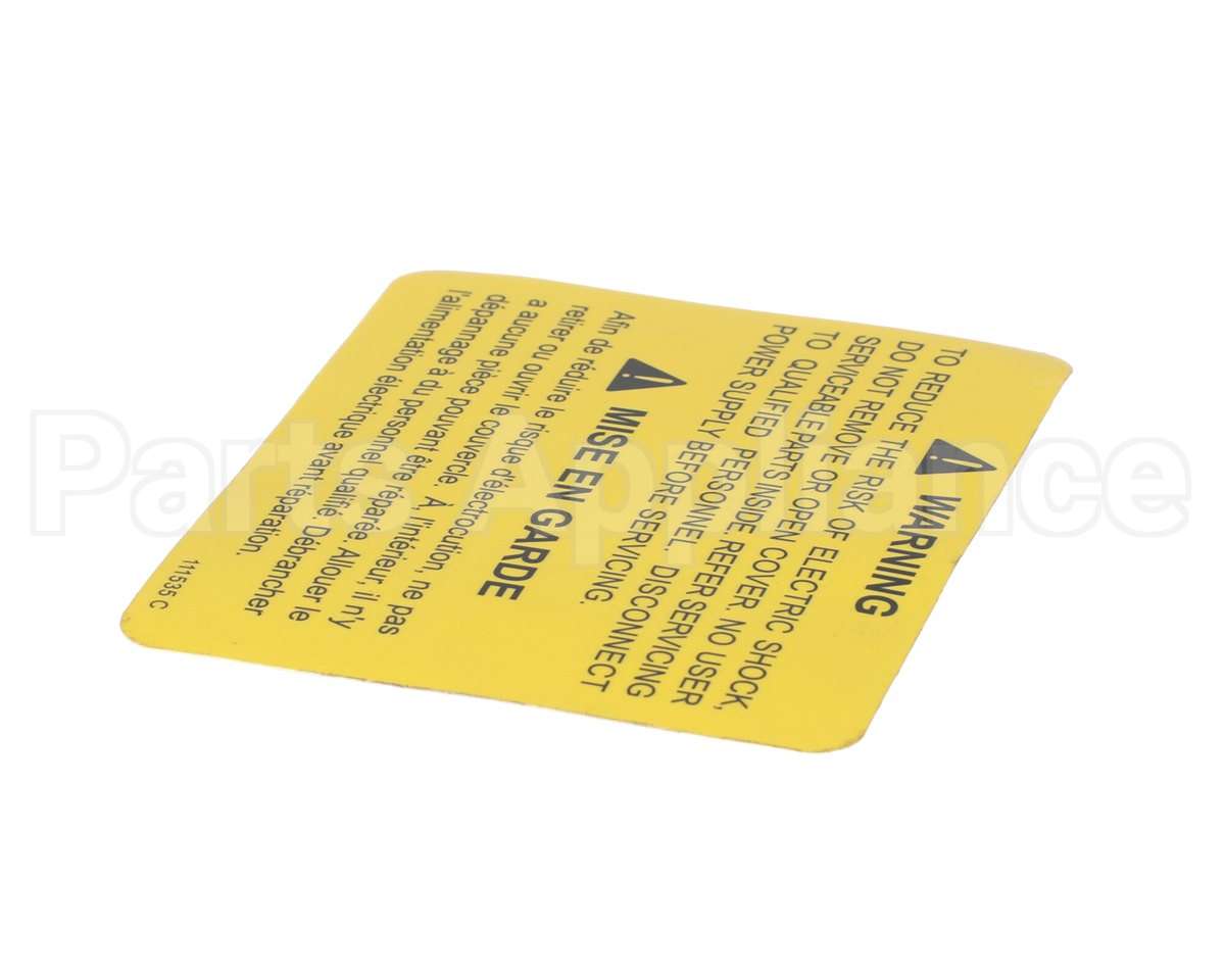 111535 Cleveland Label; Warning Power Disconnec