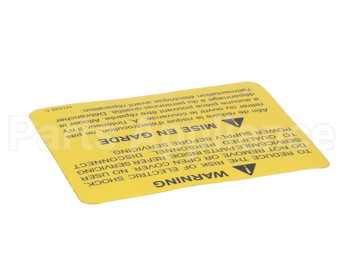 111535 Cleveland Label; Warning Power Disconnec