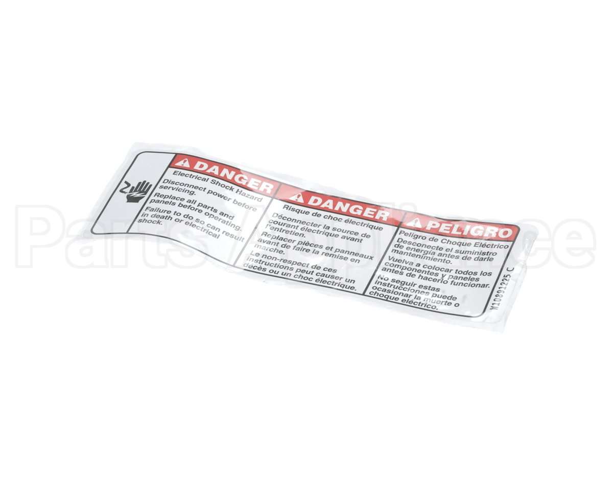 112712 American Dryer Laundry Maytag Electric Danger Label