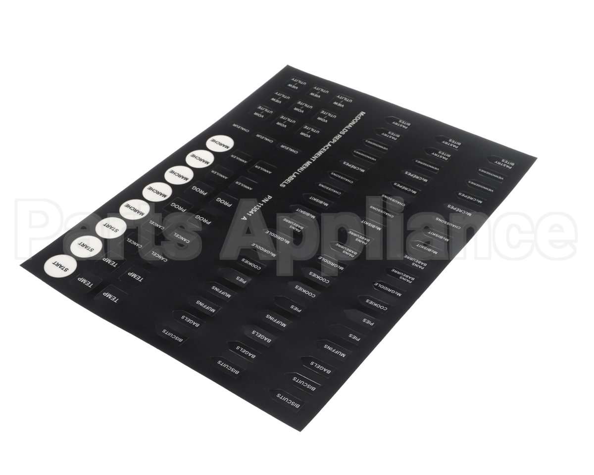113541 Garland Mcdonalds Replacement Menu Lab