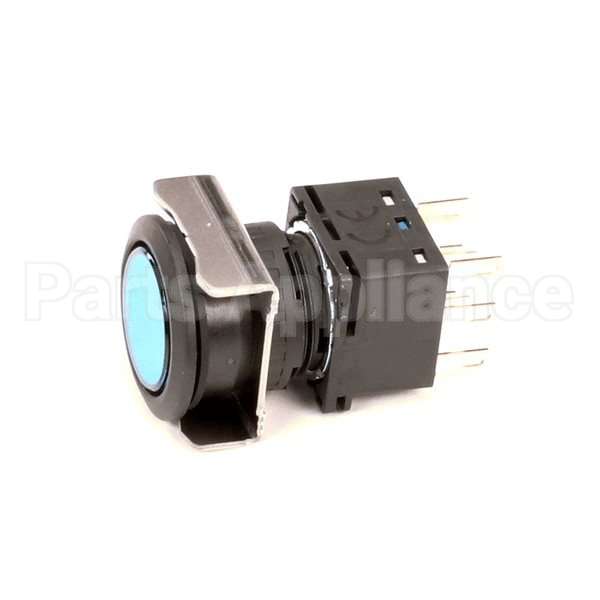 115617 Compatible Champion Switch, Cyc, Momen, Blu, Pb, 16Mm, Dpdt, Flshm