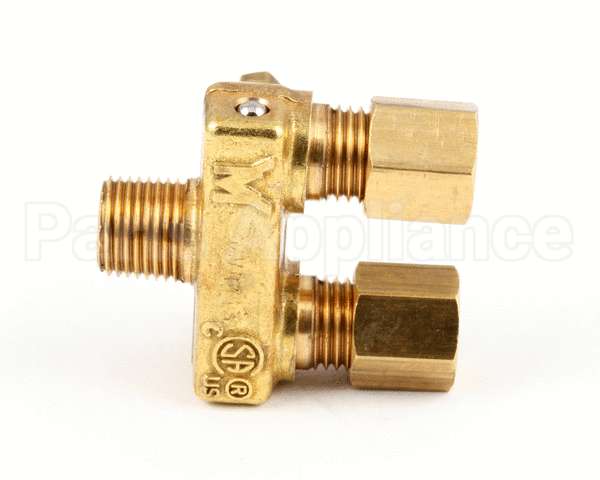 1166004 Southbend Range Fitting,Double Pilot,3/16Tube