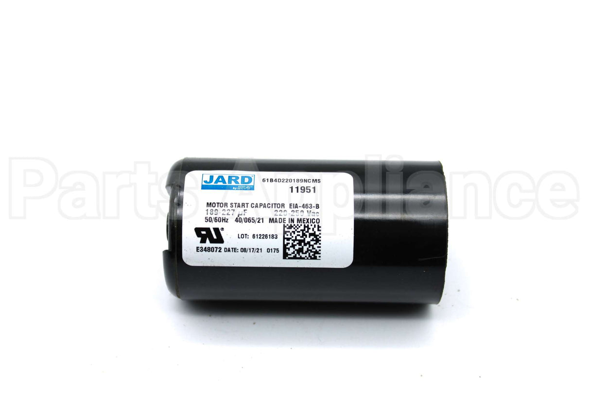 11951 MARS 189-227Mfd 250V Rnd Start Cap.