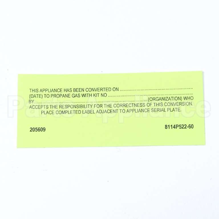 12002473 Whirlpool Kit Lp Conversion