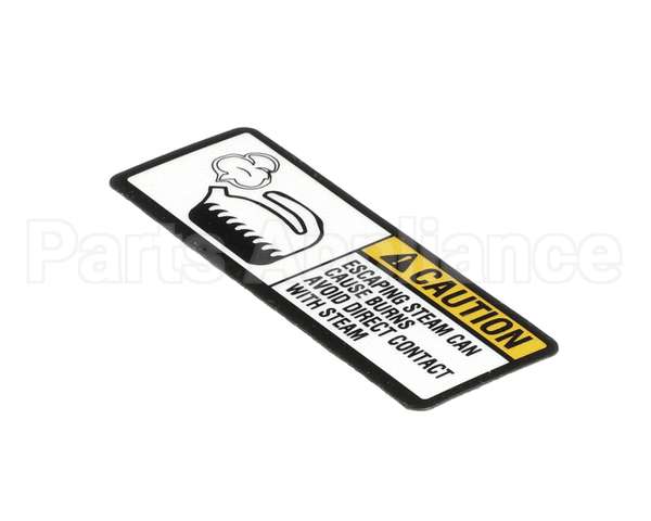 122853 Groen Label, Caution Steam