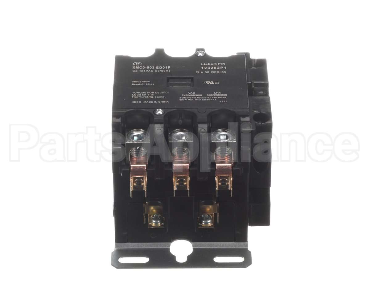 123282P1S Liebert 24V 50A 3P Contactor;No/Nc Aux